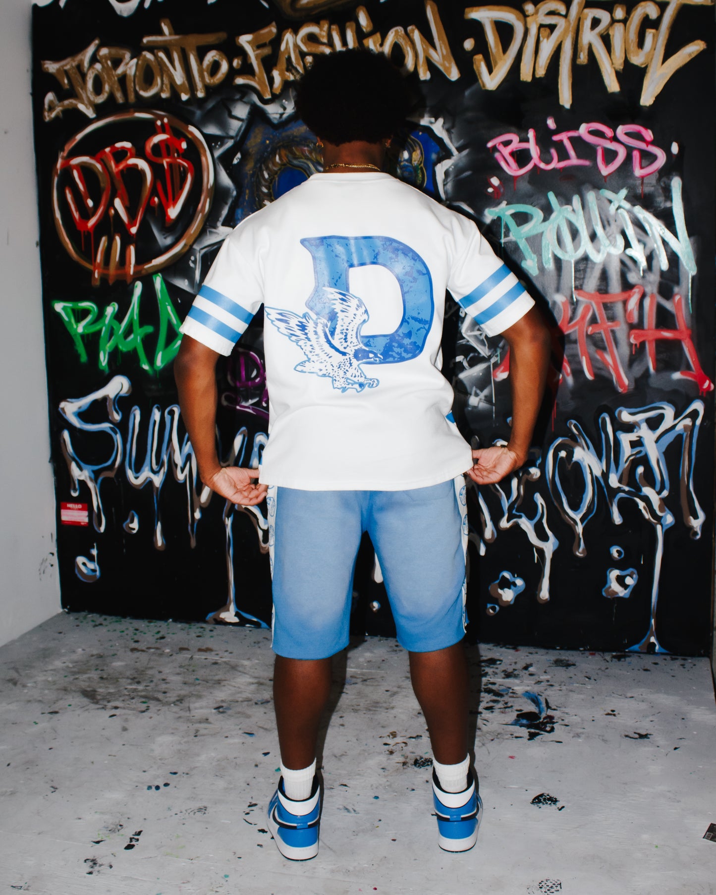 D.B.$ Jersey T-Shirt Militia Blue