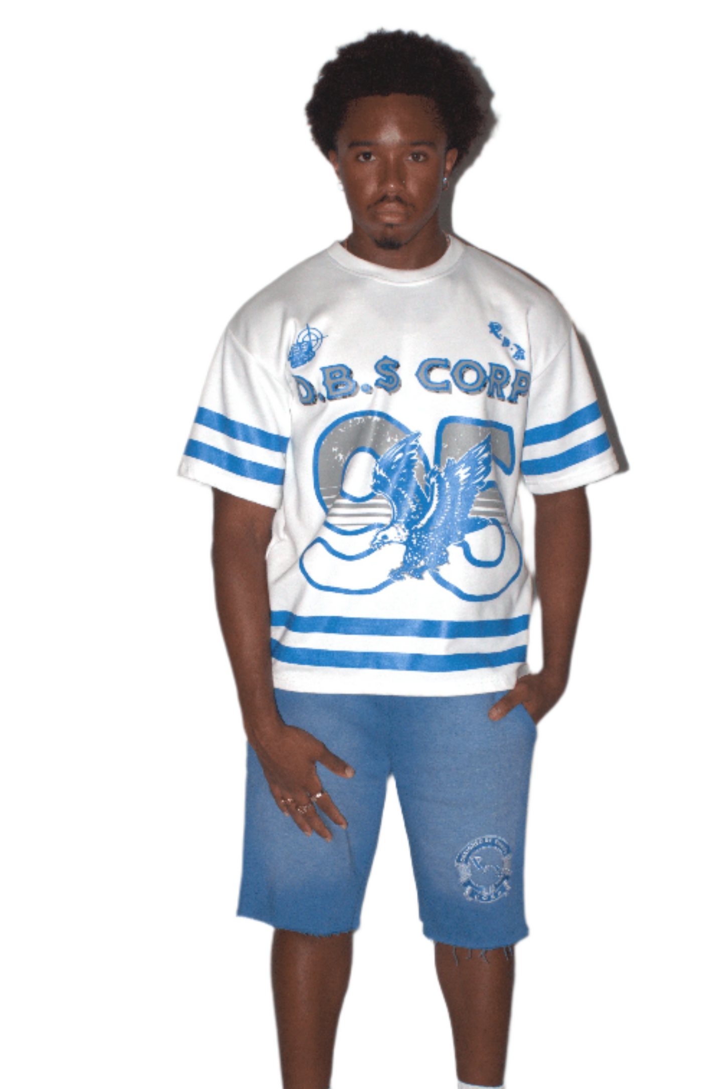 D.B.$ World Shorts Militia Blue