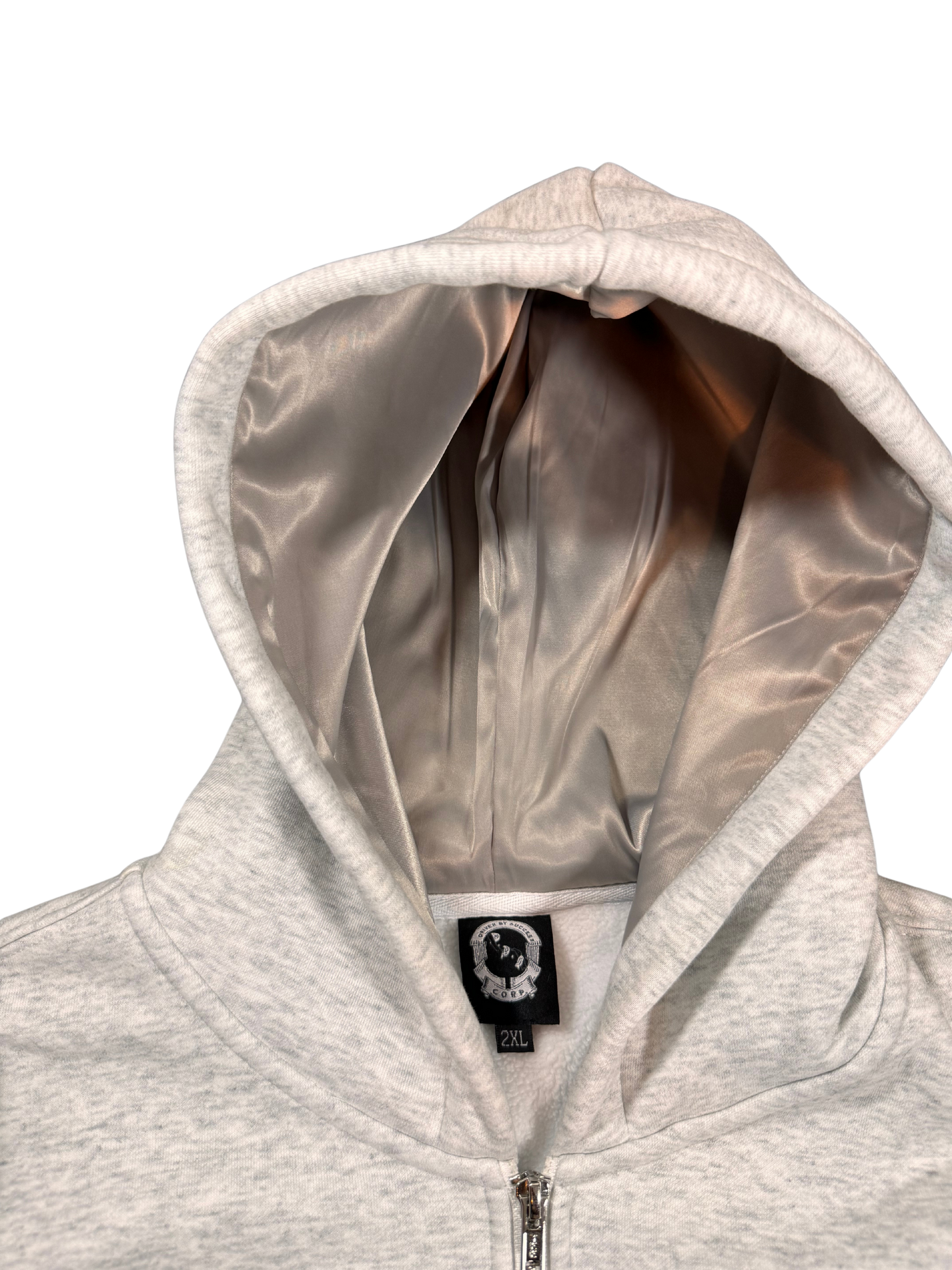 DBS Marble White Fall Essentials Zip-up Hoodie
