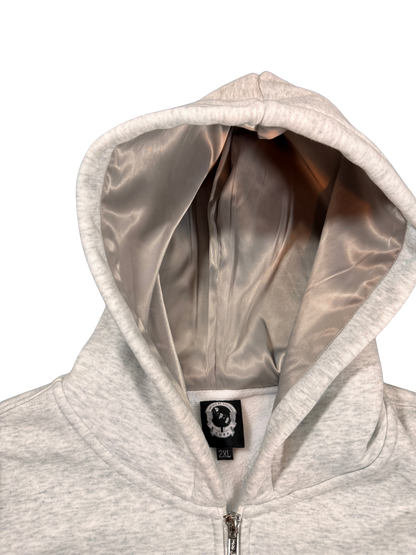 DBS Marble White Fall Essentials Zip-up Hoodie