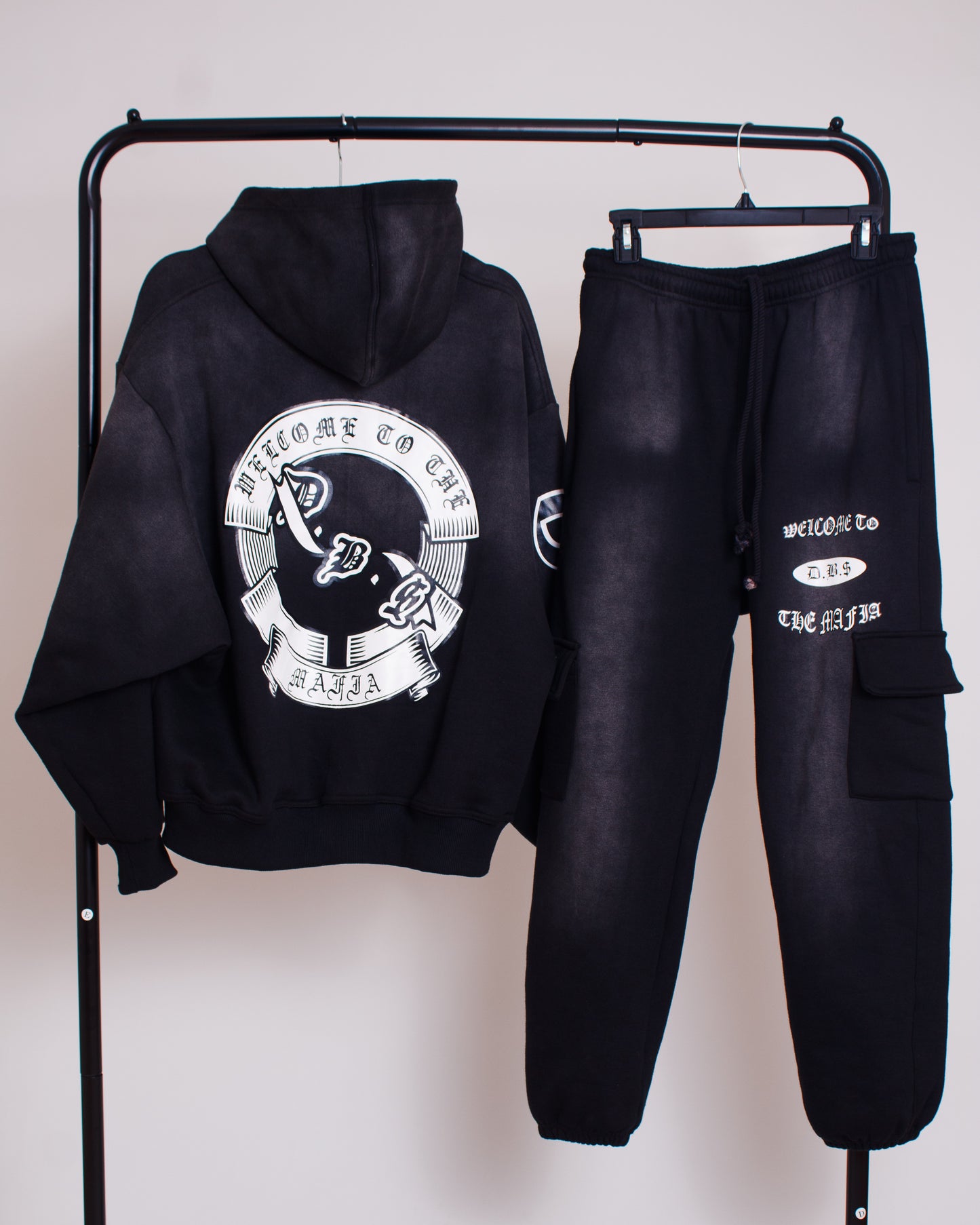 D.B.$ WELCOME TO THE MAFIA UTILITY TRACK PANTS