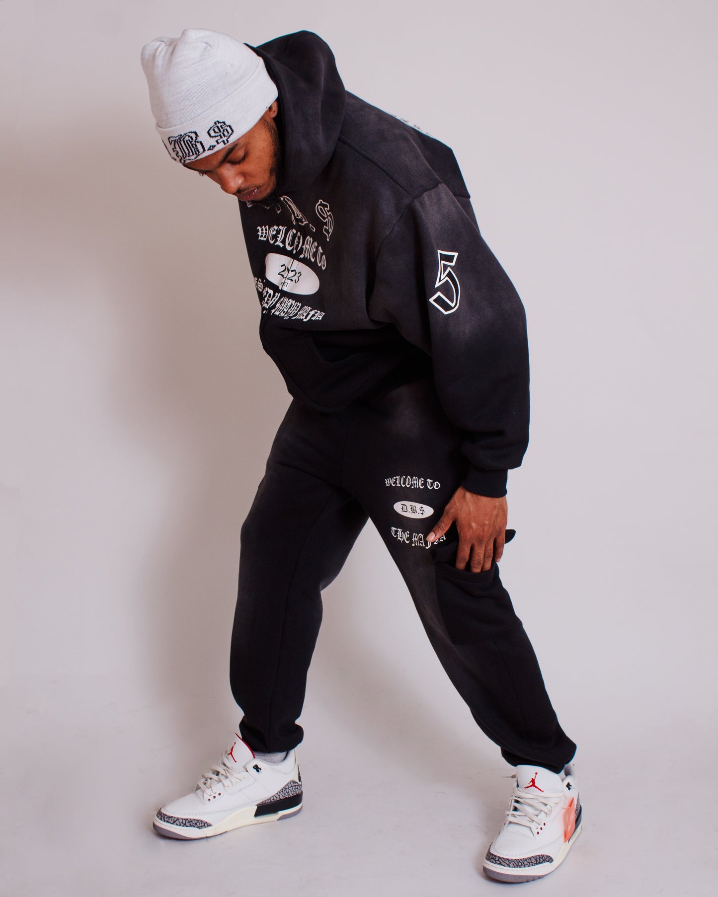 D.B.$ WELCOME TO THE MAFIA UTILITY TRACK PANTS