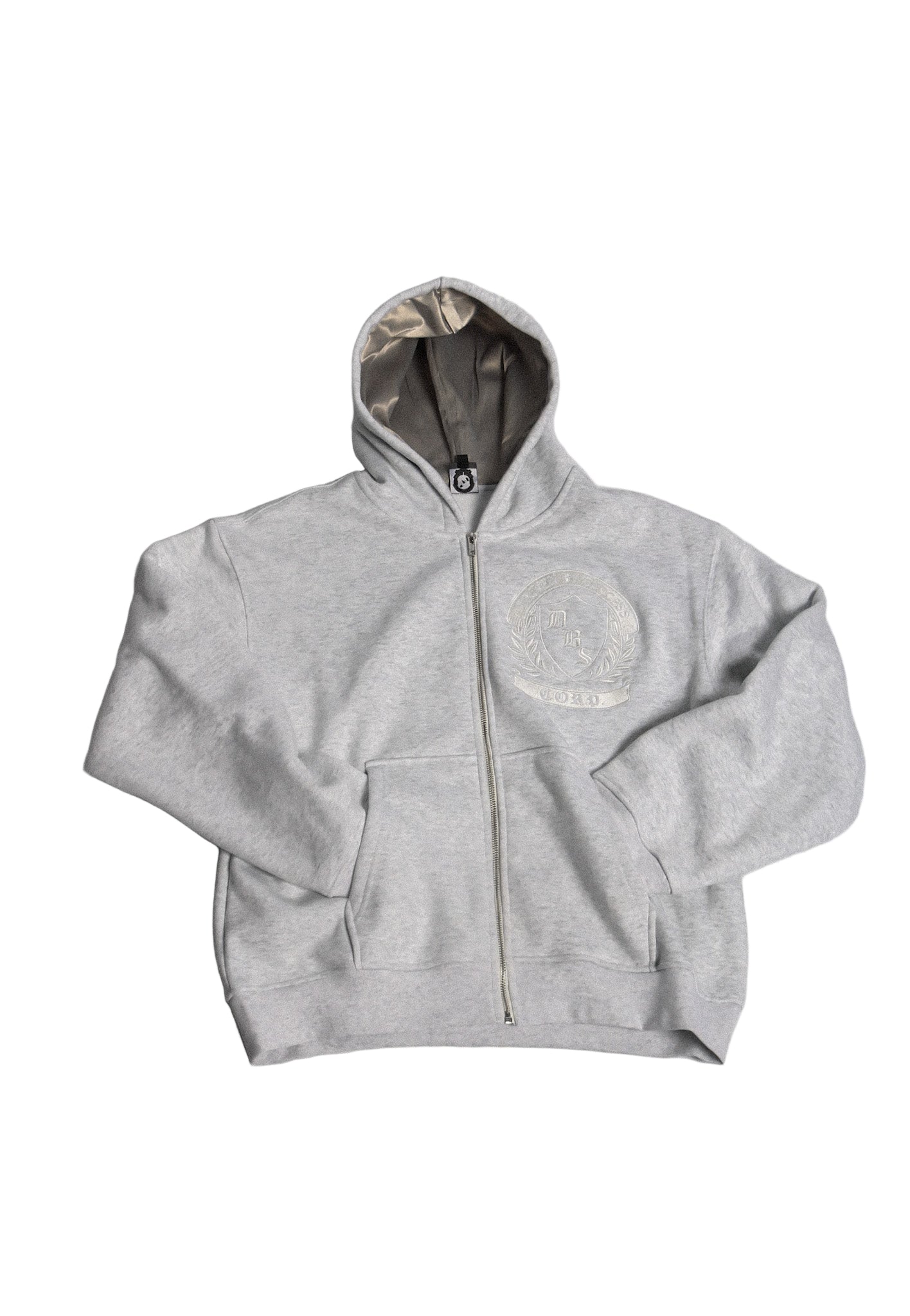 DBS Marble White Fall Essentials Zip-up Hoodie