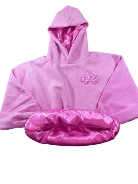 DBS Pink Satin Hoodie