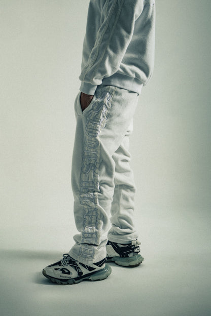 DBS Sherpa Track Pants White