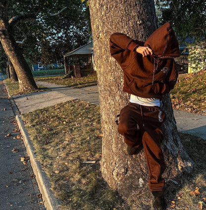 DBS Brown Satin Hoodie