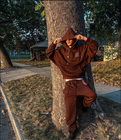 DBS Brown Satin Hoodie